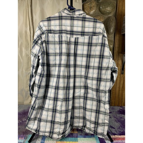 Roper Men’s 2XL Button down Shirt Western Long Sleeve Plaid cowboy Embroidered - Picture 4 of 8